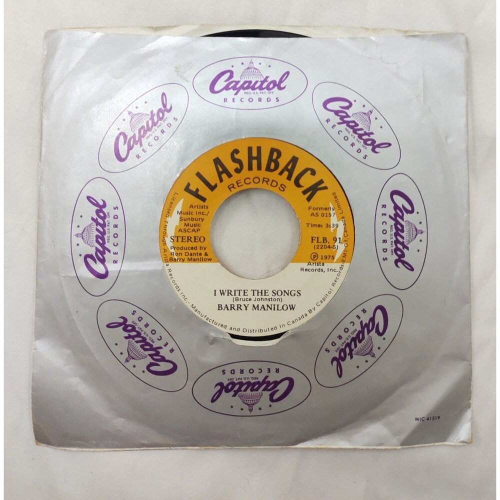 Barry Manilow - I Write The Songs / Could It Be Magic - 7" Vinyl FLB. 91
